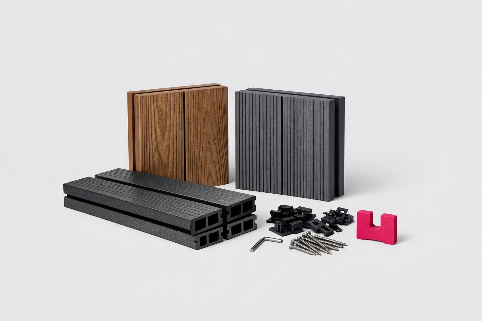 Kit per decking in legno e wpc