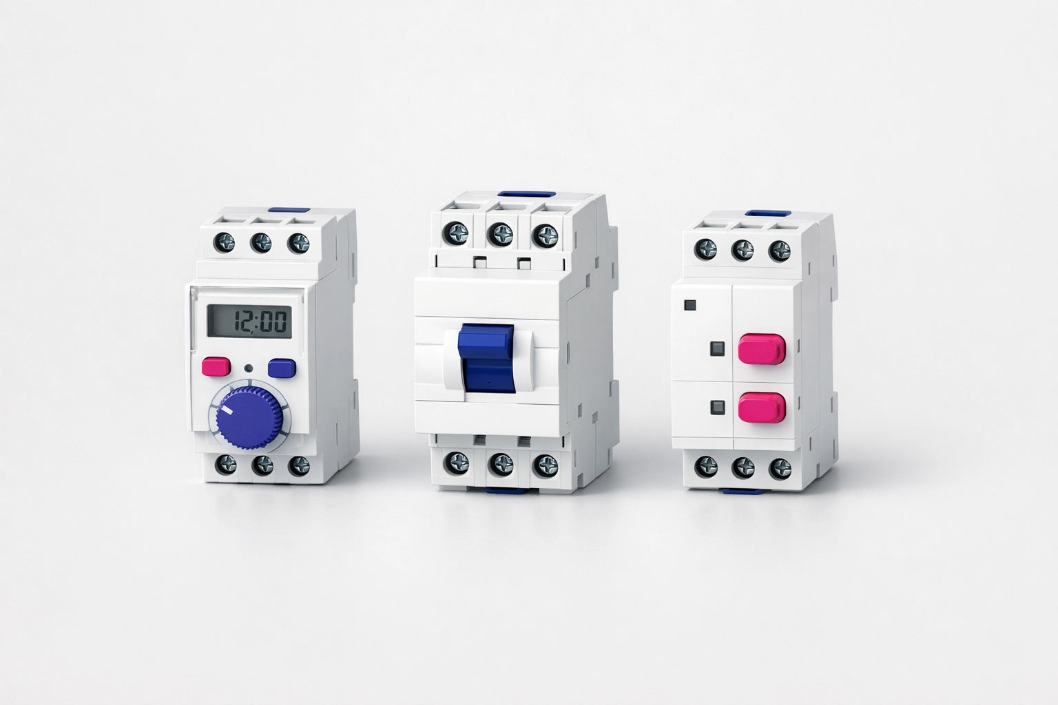 Dispositivi modulari DIN di controllo e comando
