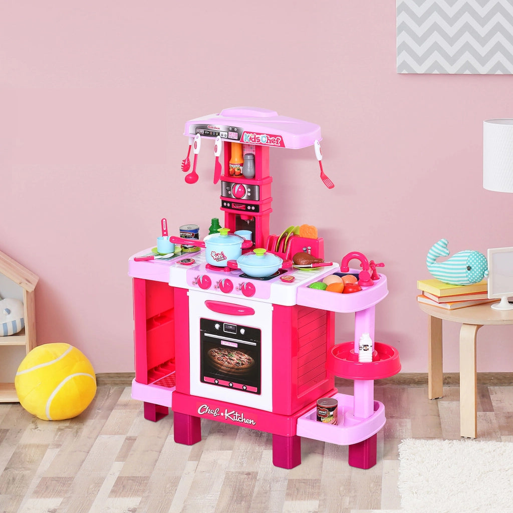 Cucina Giocattolo per Bambini con Luci e Suoni ¨C Minimal ¨C Rosa 78x29x87