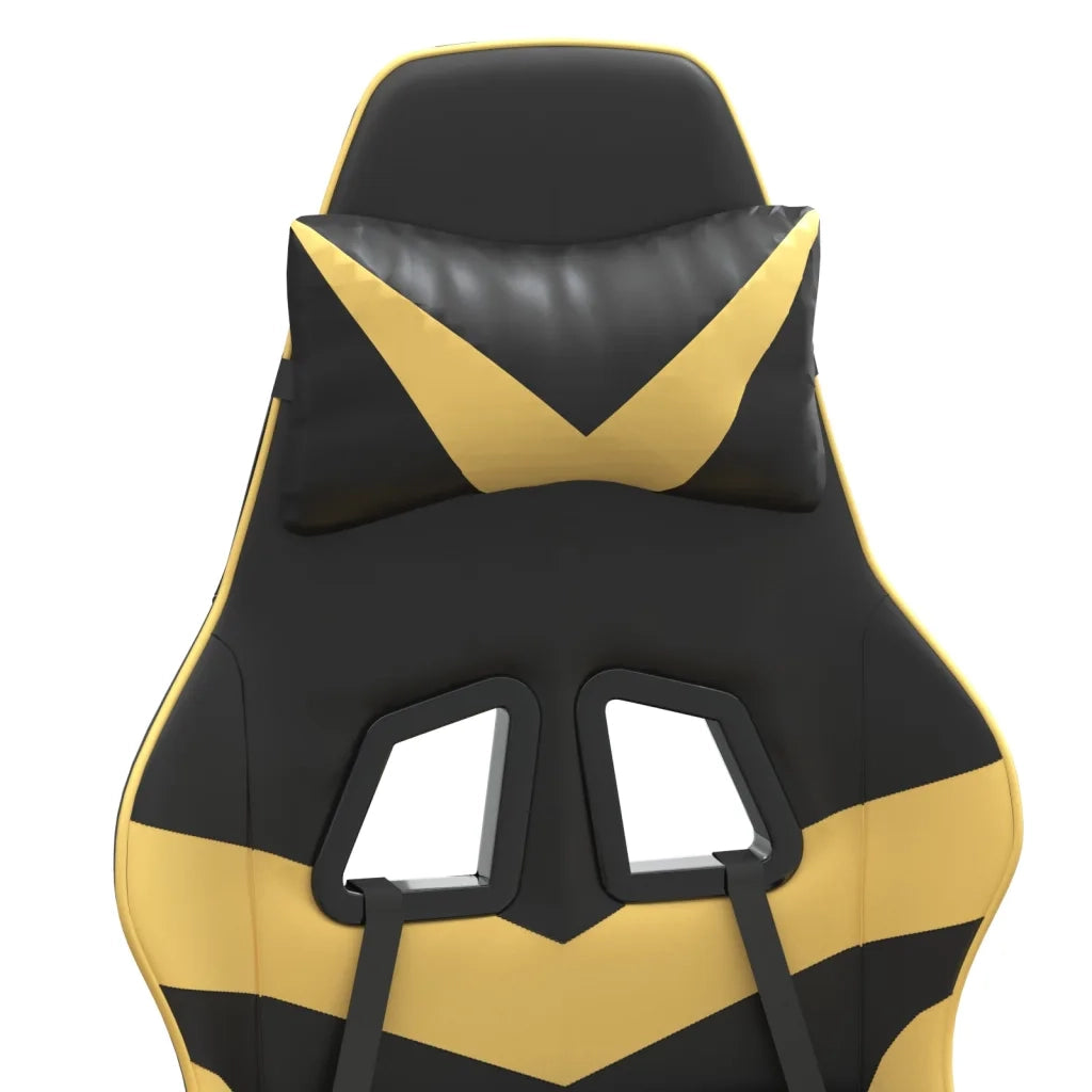 Sedia da Gaming | Sedia da e-sports Nera e Oro in Similpelle