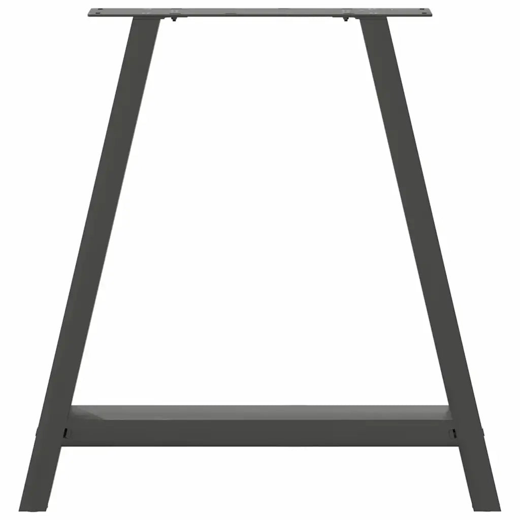 Gambe per tavolo da pranzo a forma di A 2 pz Antracite 80x(72-73) cm Acciaio 4012858