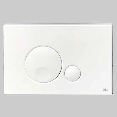 PLACCA DI COMANDO GLOBE DOPPIO TASTO  BIANCA     OLIVER INTERNATIONAL