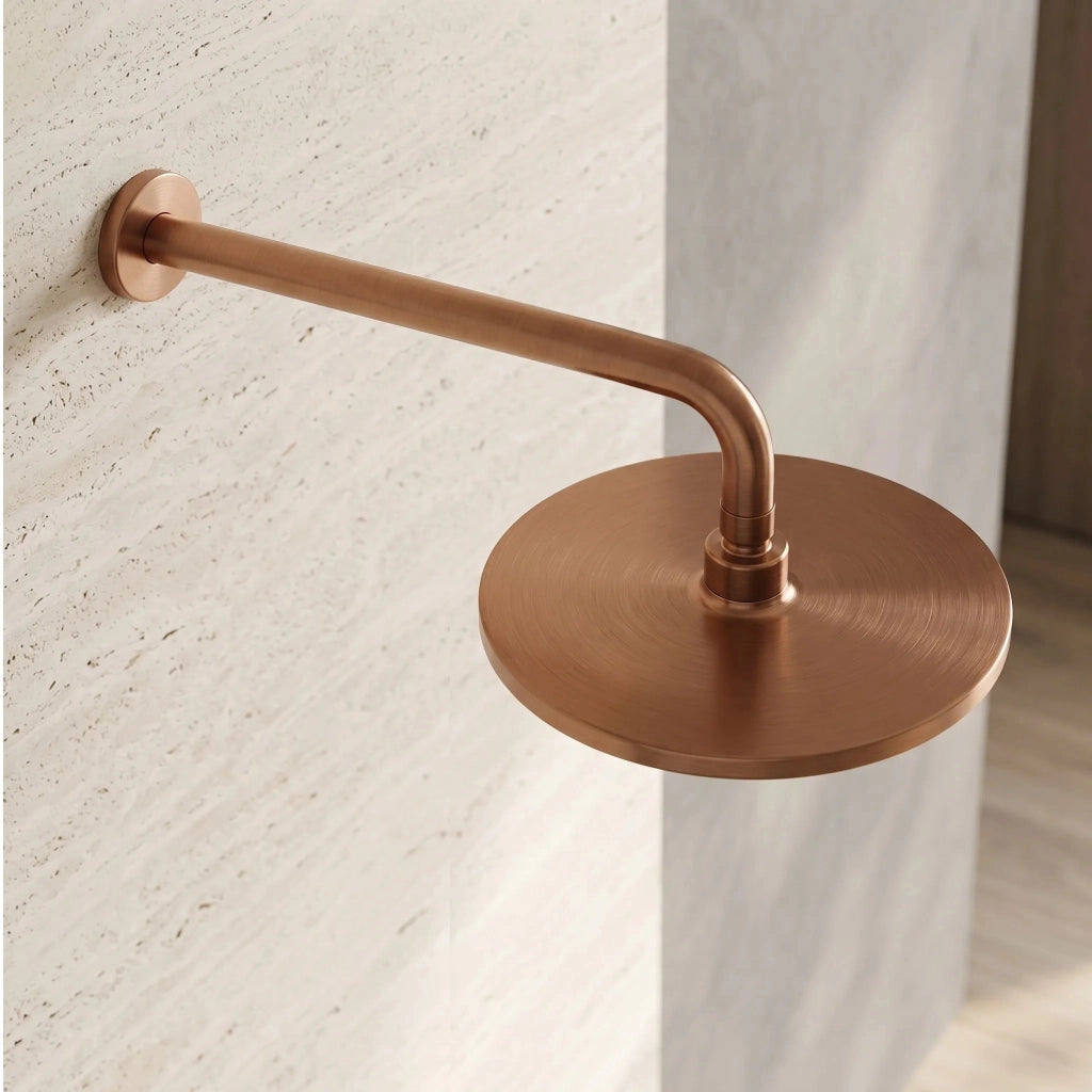 Soffione Doccia Rotondo Rea Js-021brg Brush Copper