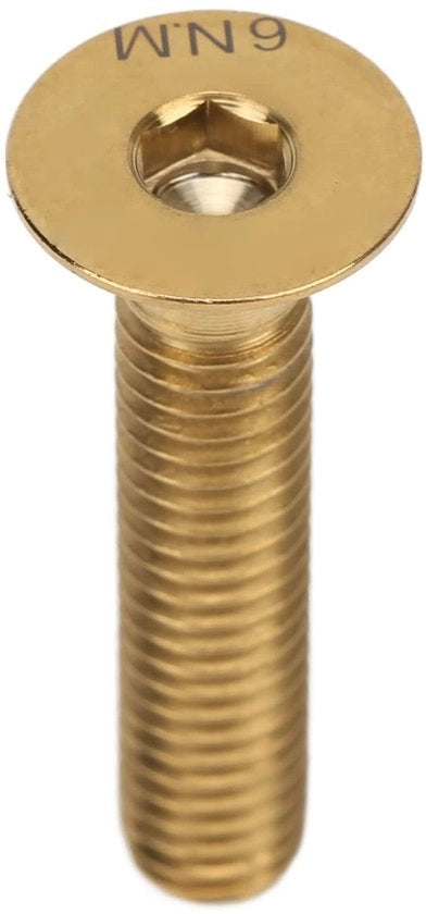 Flessibile stantuffa per bicicletta in alluminio - M6x30mm dado - Copertura di testa del headset - Capocanna stantuffa - Impermeabile - Resistenente all'ossidazione - Doppia vite per testa