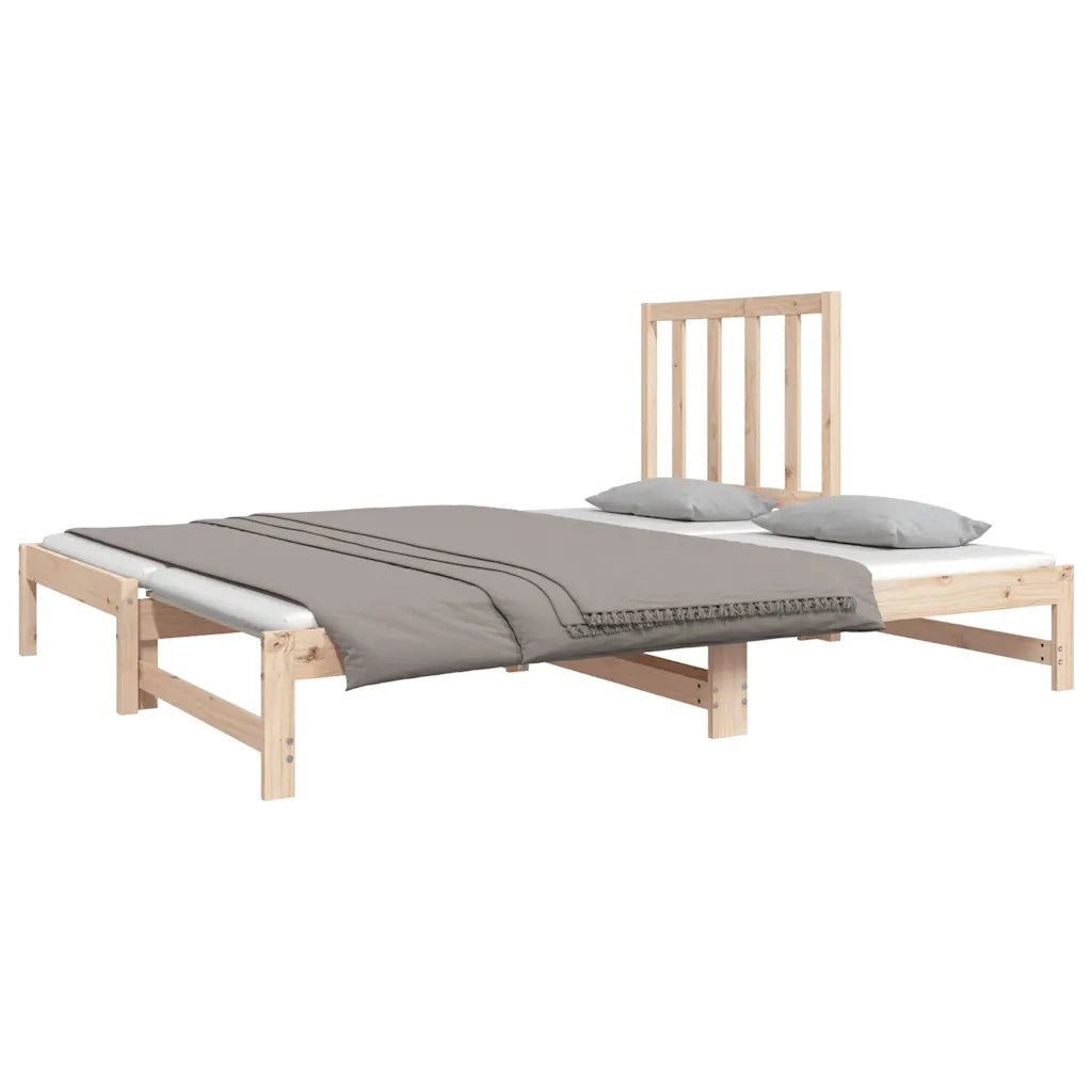 Letto da camera | Dormeuse Estraibile 2x(90x190) cm Legno Massello di Pino