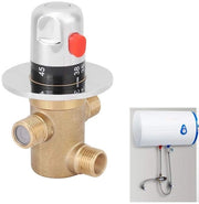 Valvola termostatica 3 vie - Regolatore di temperatura - Termometro - Antiscivolo - Impermeabile - Cottura in ottone - Sicuro e affidabile - Regolatore di temperatura