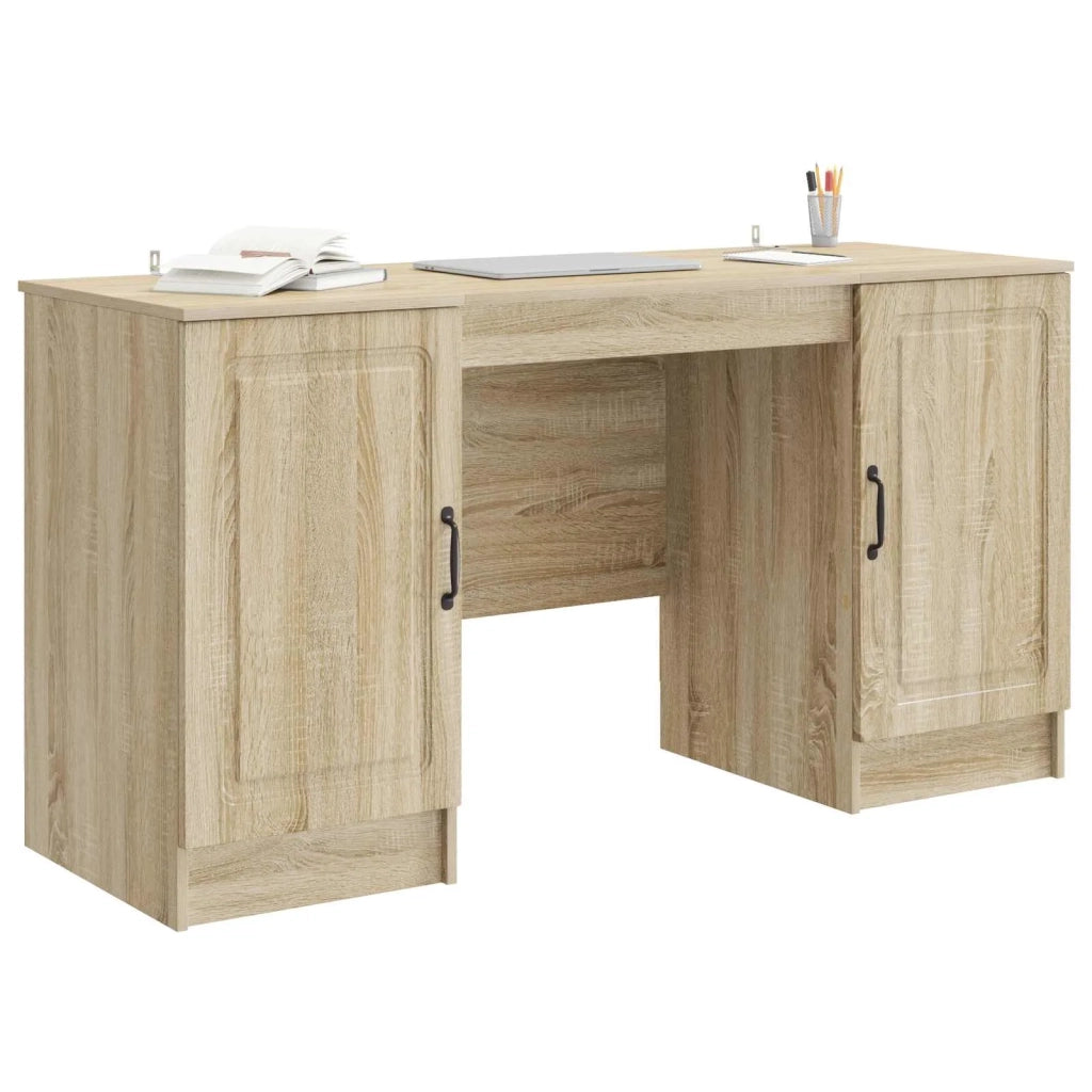 Scrivania | Tavolo da Ufficio Rovere Sonoma 142,5 x 50 x 75 cm Legno ingegnerizzato
