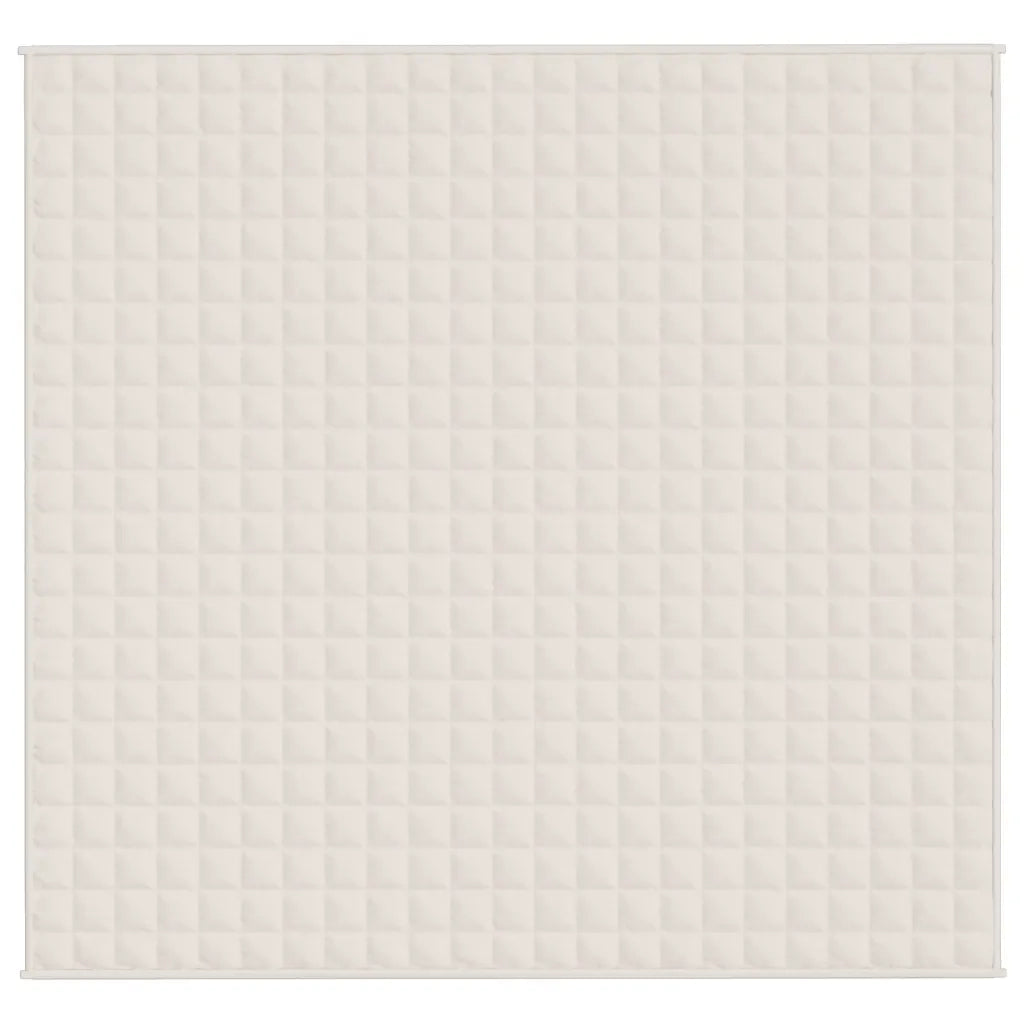 Coperta Ponderata Crema Chiaro 220x240 cm 15 kg Tessuto 3154828