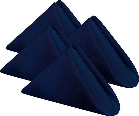 Serviette da tavola [24 Pac, Blu] 43x43cm, 100% Poliestere Serviette da tavola con Orlo a Rilievo, Serviette lavabili Ideali per Feste, Matrimoni e Cene