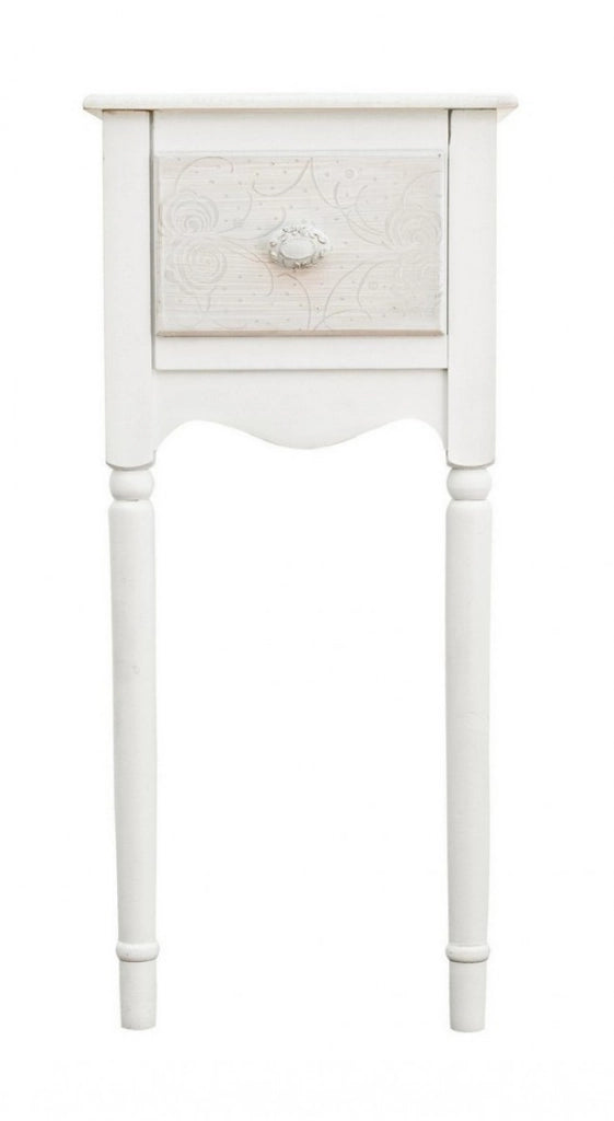 Set 2 Porta Lampada Legno Bianco Rustico da Interno - CLARA