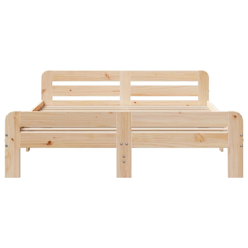 Letto senza Materasso 150x200 cm in Legno Massello di Pino 855469