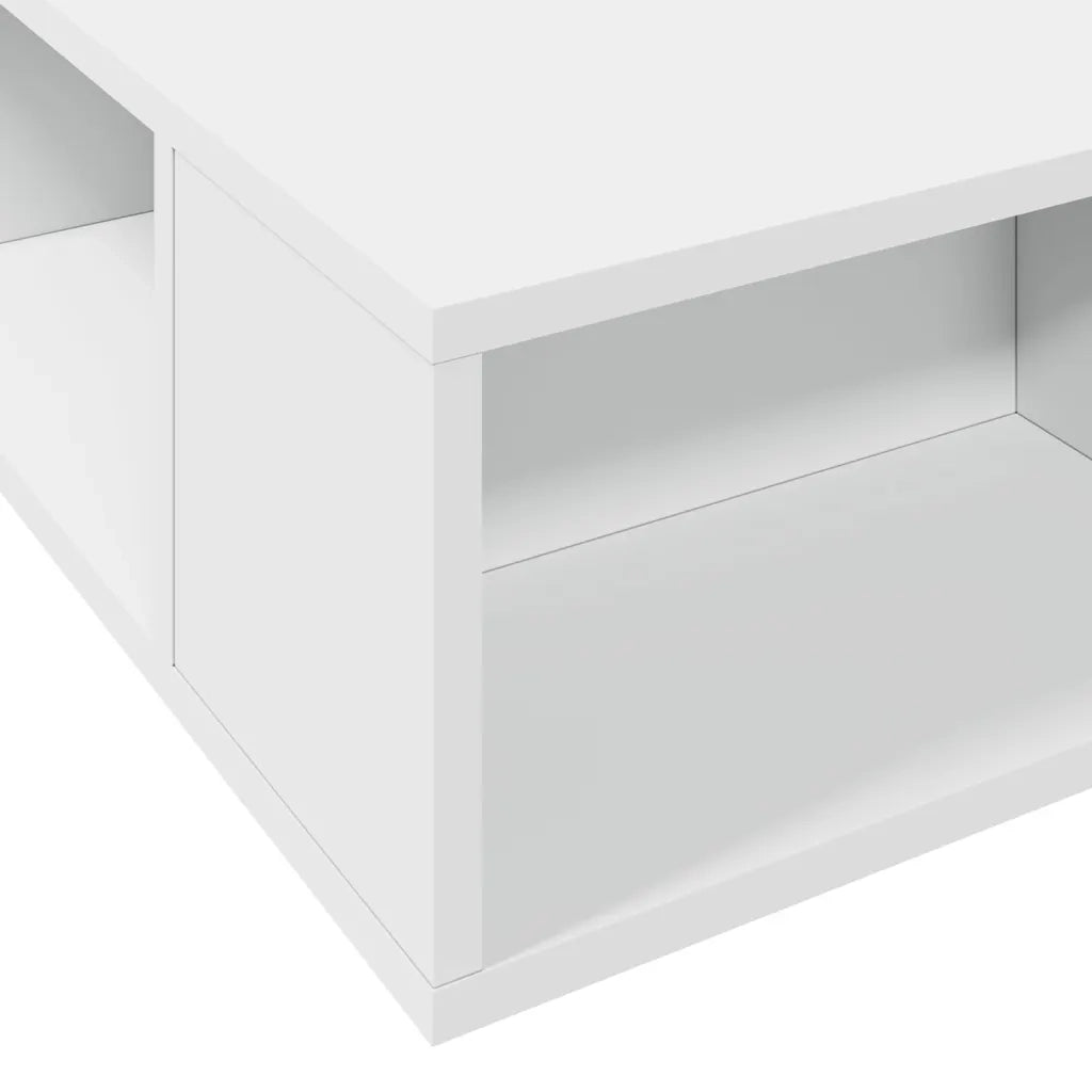 Letto matrimoniale | Letto per adulti | Giroletto Bianco 160x200 cm in Legno Multistrato