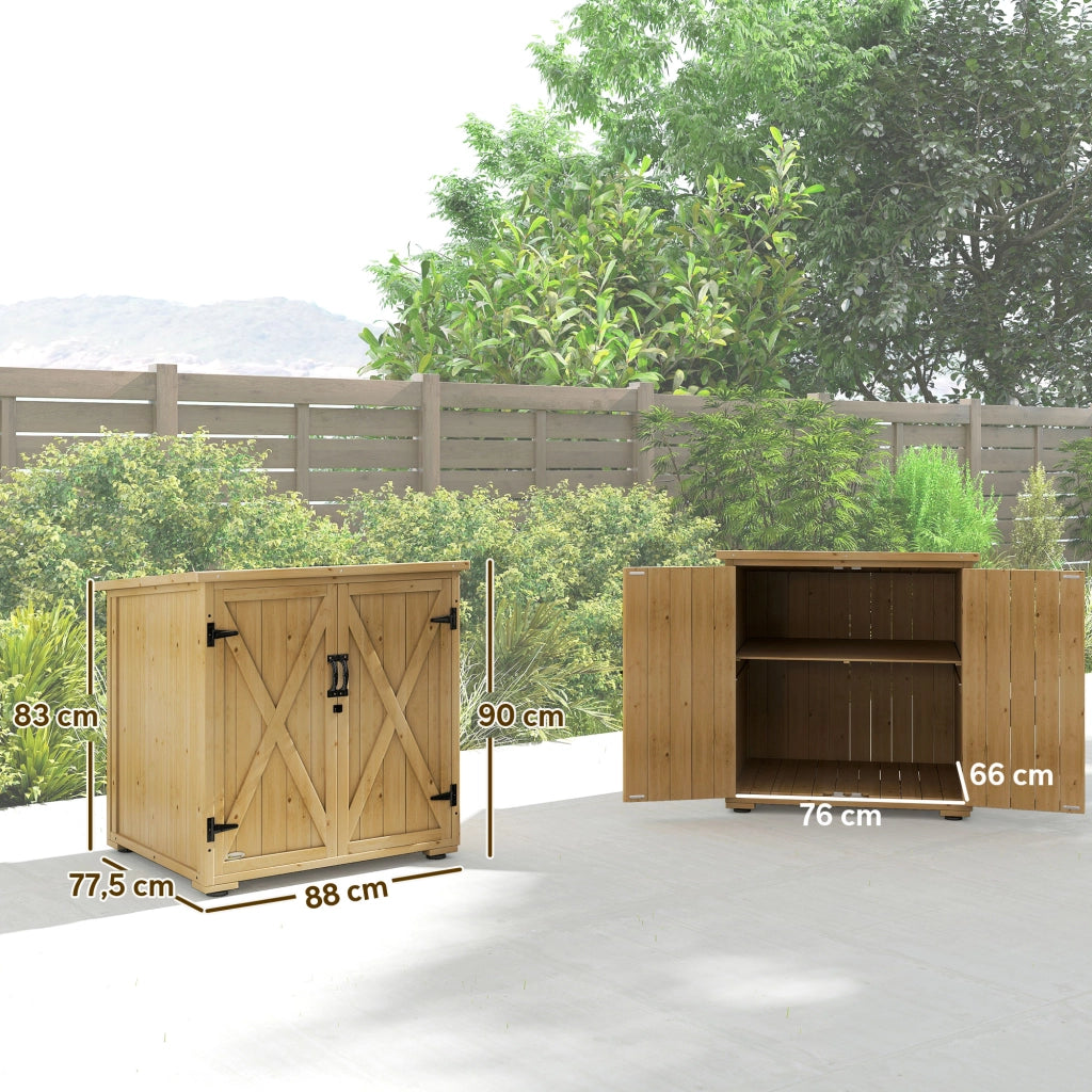 Box Contenitore da Giardino ¨C Xylo ¨C 77,5x88x90 cm Grigio Antracite Impermeabile