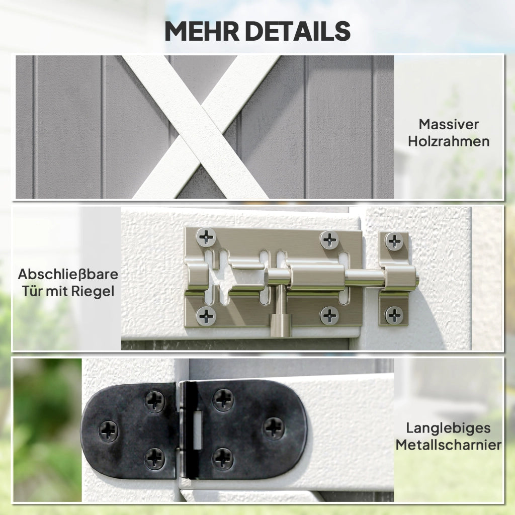 Casetta da giardino portattrezzi ¨C Xylo ¨C grigio 75x56x115cm metallo