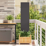 Schermo per privacy in giardino Traforo Nero 32 x 140 cm 876217