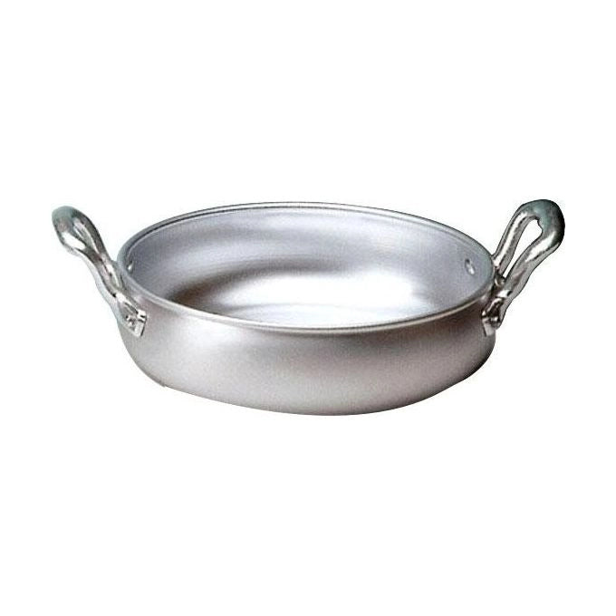 Italo Ottinetti ITALO OTTINETTI_1226A028 Ligure Casseruola con Due Manici in Alluminio 28 cm colore Metallizzato