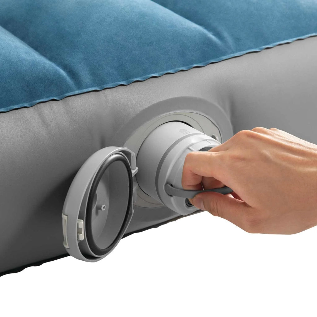 INTEX Letto d'aria con pompa  Blu Scuro e Grigio 99 x 191 x 25 cm 42035638