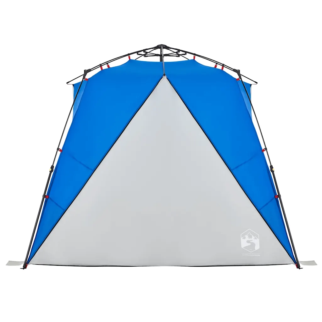 Tenda da Spiaggia 4 Persone-Tenda da campeggio Azzurro Rilascio Rapido Impermeabile