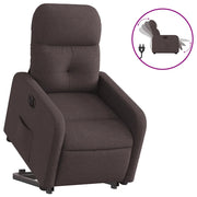 Poltrona | Sedia Relax Alzapersona Reclinante Elettrica Marrone Scuro Tessuto