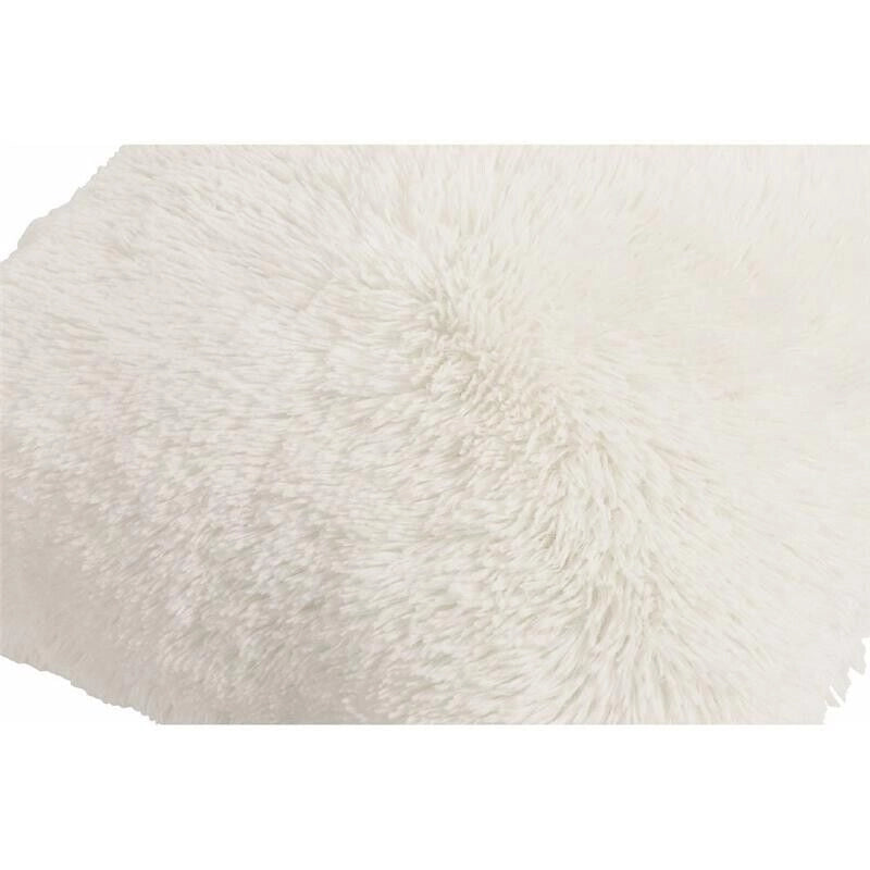 GLAM CUSCINO ARREDO IN ECOPELLICCIA 55X55 BIANCO