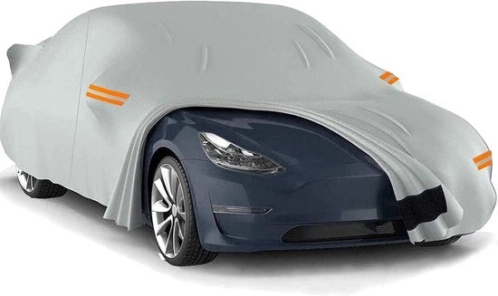 Hoes per Tesla Model 3 (2017-2022) | Protezione da pioggia, sole e polvere | Chiusura a strisce e imbottitura di cotone | Impermeabile, resistente alla pioggia e ai raggi UV