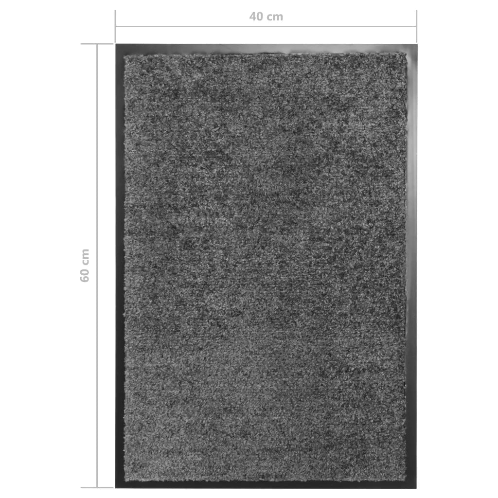 Zerbino | Tappetino Lavabile Antracite 40x60 cm