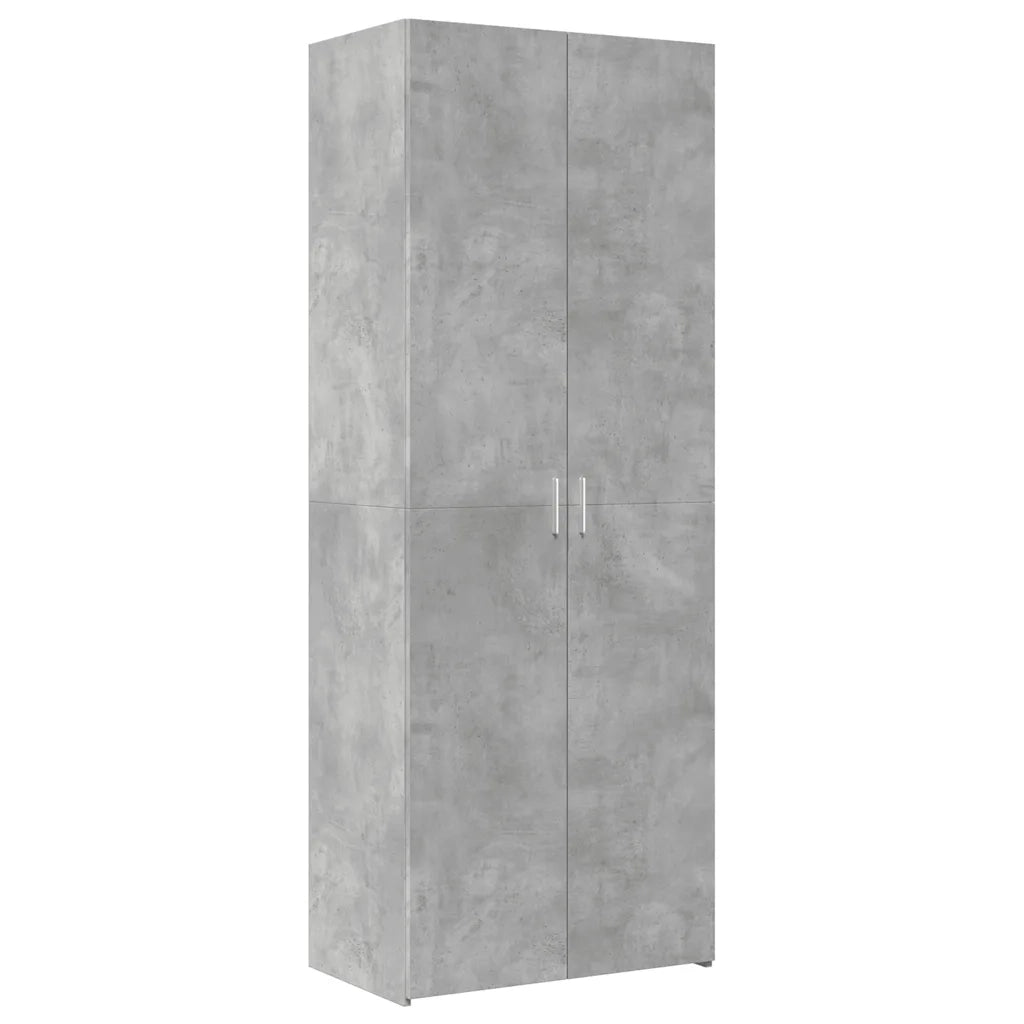 Credenza-Buffet-Armadio da cucina Grigio Cemento 70x42,5x185 cm in Legno Multistrato 238112