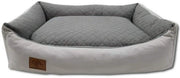 Letto per cani XXL - Letto per cani grandi - Cuscino per cani - Divano per cani con cuscino rottivibile | Copertina rimovibile e lavabile (grigio)