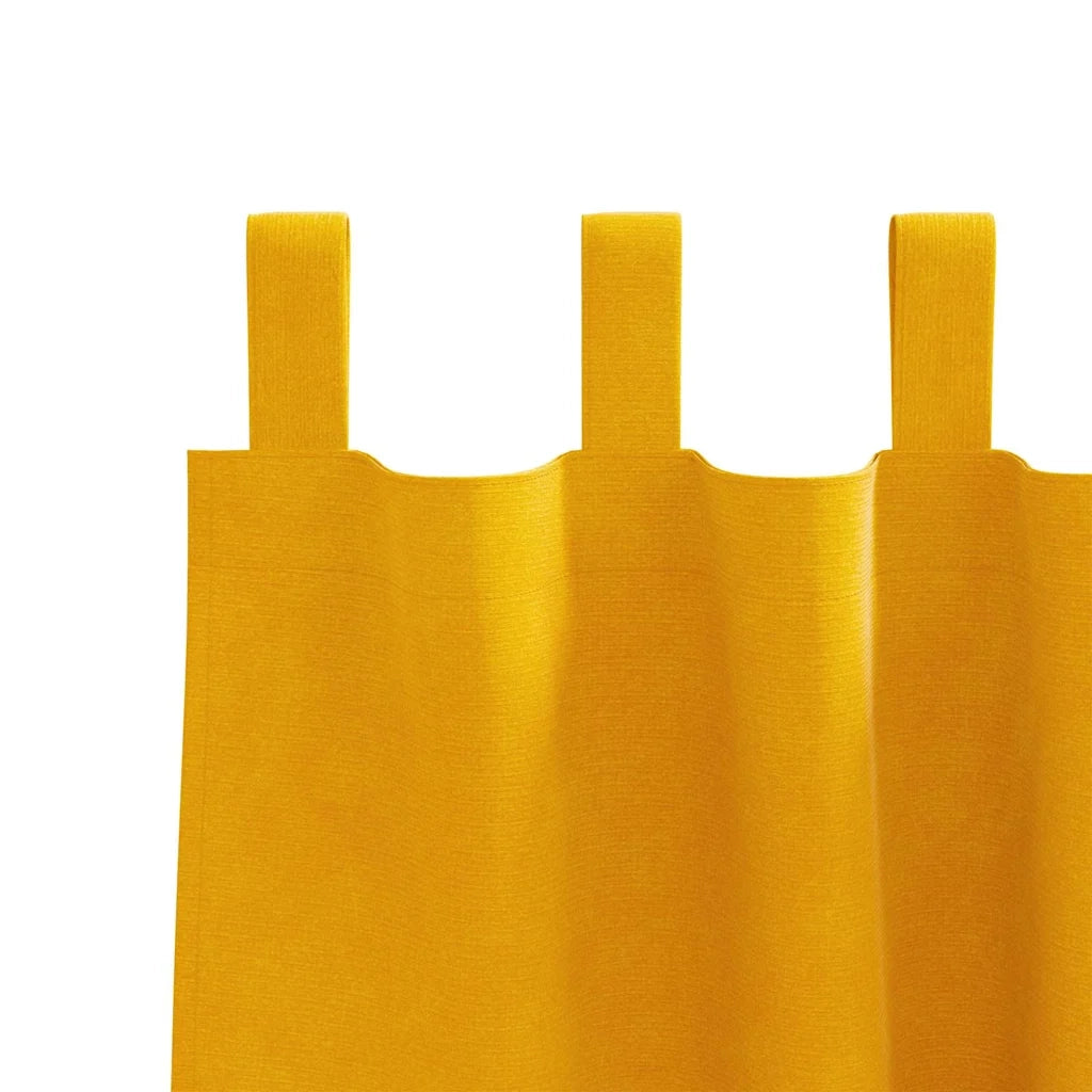 Tende Oscuranti | Tende Blackout 2 pz Giallo senape 140 x 260 cm Velluto