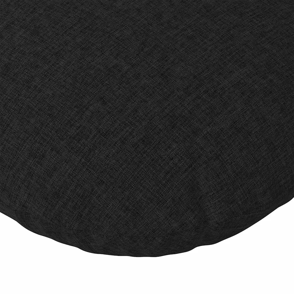 Cuscini per Seduta 2 pcs Nero Ø40 x 13 cm Tessuto 42014122