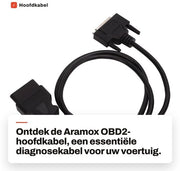 Cavo OBD2 di Rimpiazzamento EAC0093L01A - Cavo Diagnostico OBDII - Connessione da 25-pini a 16-pini - Compatibile con Ethos EESC312 93L - Connessione in gomma/PVC resistente - Comunicazione ottimale - Cavo diagnostico