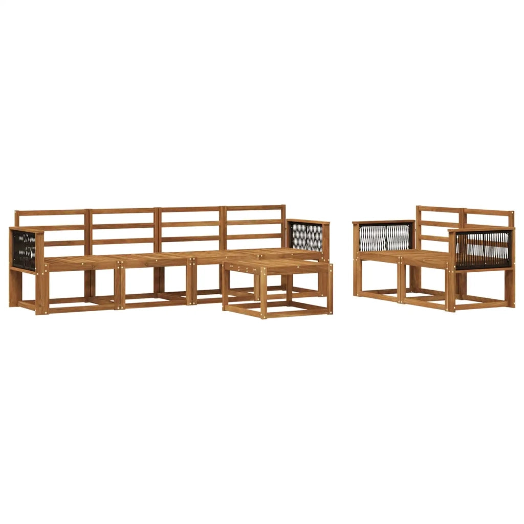 Set di divani da esterno 6 pcs Naturale