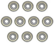 Lager a Rullo Profondo - Piccolo Lager - 608ZZ - 8x22x7mm - Copertura in Acciaio - Stagno - Argento - Adatto a - 10 pezzi - Lagers a Rullo - Metallo