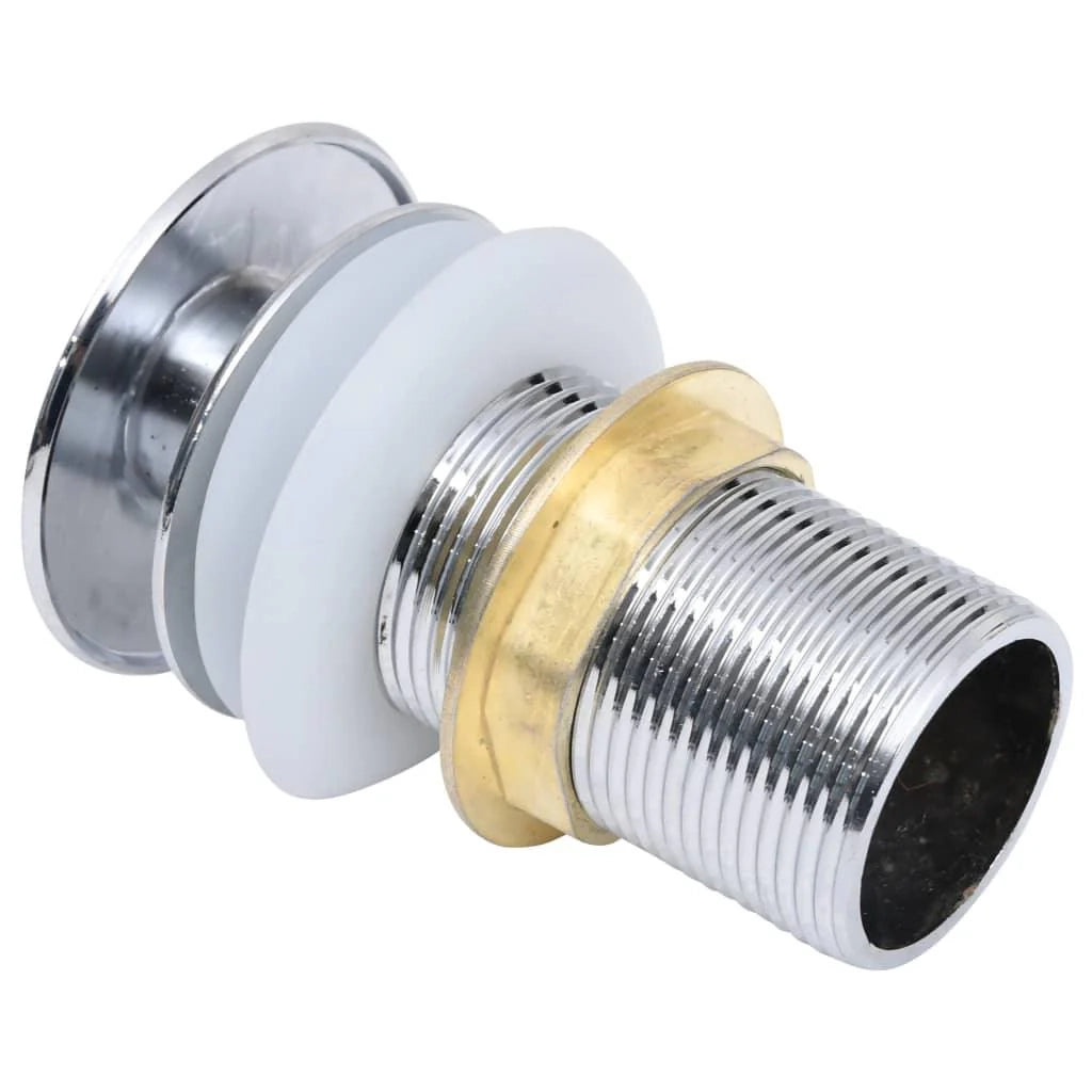 Piletta a pulsante con troppo pieno color argento 6,4x6,4x9,1 cm 02_0003482
