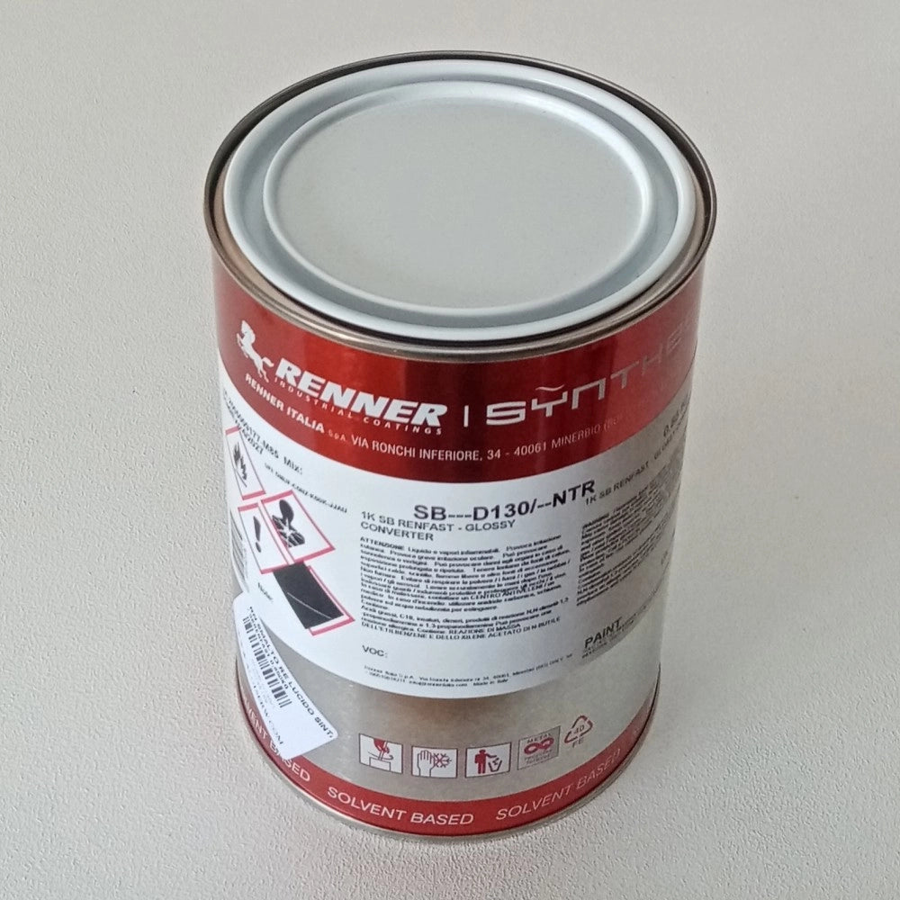 Renner renfast 1kg smalto lucido - tutti i ral 8000 - base nitro a rapida essiccazione, colore  ral 8014 - marrone