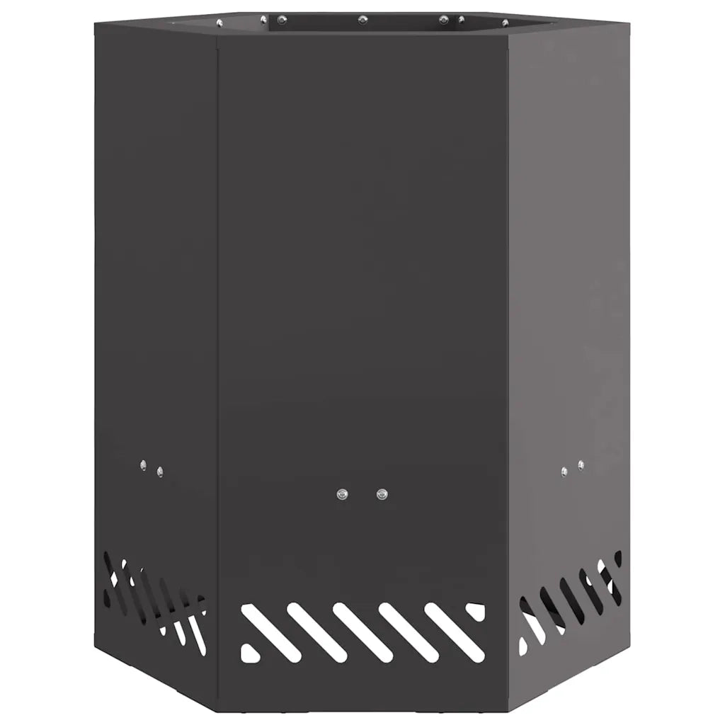Focolare Senza Fumi Nero 38 x 38 x 51 cm Acciaio CFW5320573