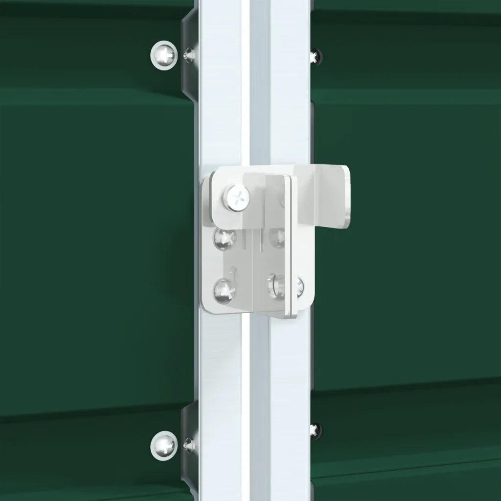 Copribidone con Ruote per 3 Bidoni Verde 216x81x115 cm Acciaio CFW8562525