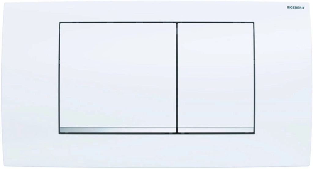 Placca di Comando Twin LINE30 Doppio Tasto Cromo Opaco Geberit 115.899.JQ.1