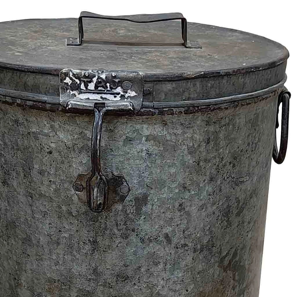 Baule in metallo artigianale 29x29x41h cm