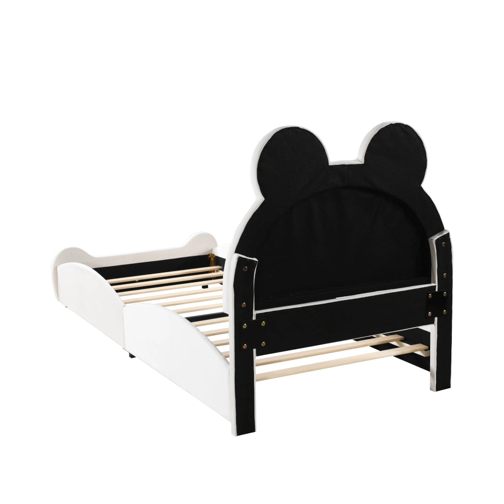 letto imbottito velluto bianco 90 x 200 cm