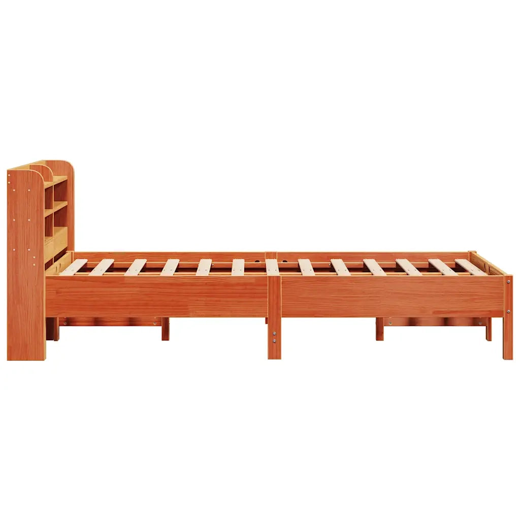 Letto senza Materasso-Struttura Letto Marrone Cera 100x200 cm in Legno di Pino 162634