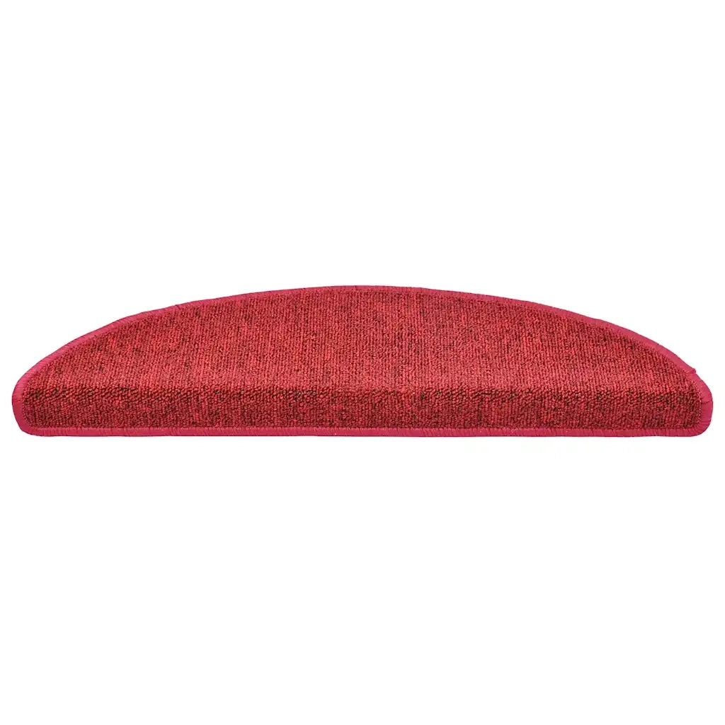 Tappetini per scale 20 pz | Gradini per Scale 56x17x3 cm Rossi semicircolari