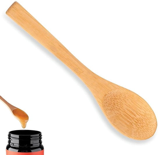 Lepel in Bambù 4,7" - Lepel in Legno - Utensili di Cucina Sostenibili - Riciclabili - Facili da Pulire - Ideale per la Benessere