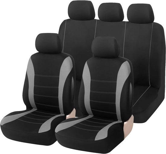 Set di Supporti per Sedili Auto - 100% Adattivi - Sponda Composita -Compatibile con Airbag - Universale per Auto, SUV, Sedan, Camion - Grigio