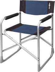 Sedia da Regista Nero-Blu con Design Captain