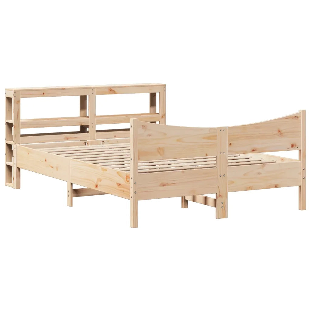 Giroletto con Testiera 140x190 cm in Legno Massello di Pino