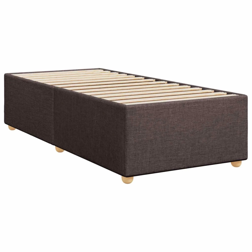 Letto box spring con materasso Marrone Scuro 90 x 190 cm 3452313