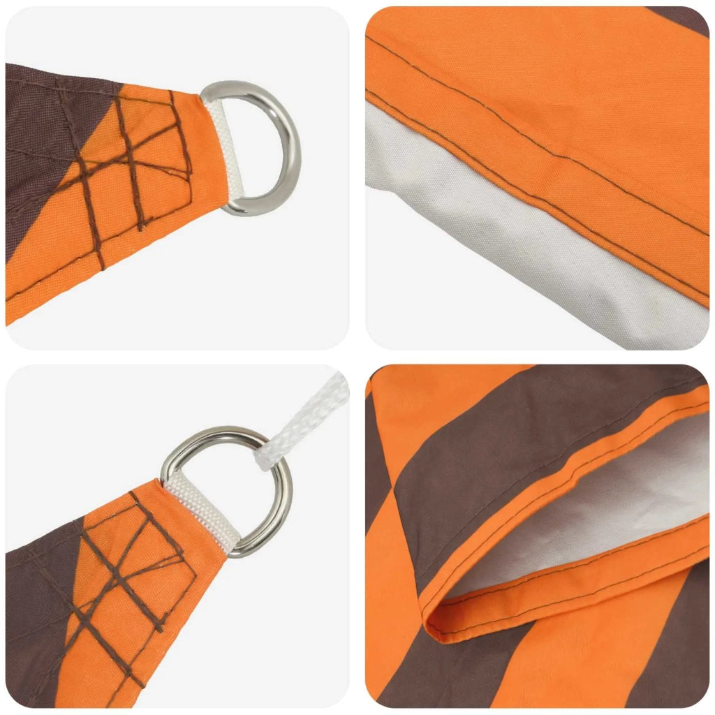 Vela Parasole | Telo Ombra | Vela da ombra solare Arancione e Marrone 6 x 3 m