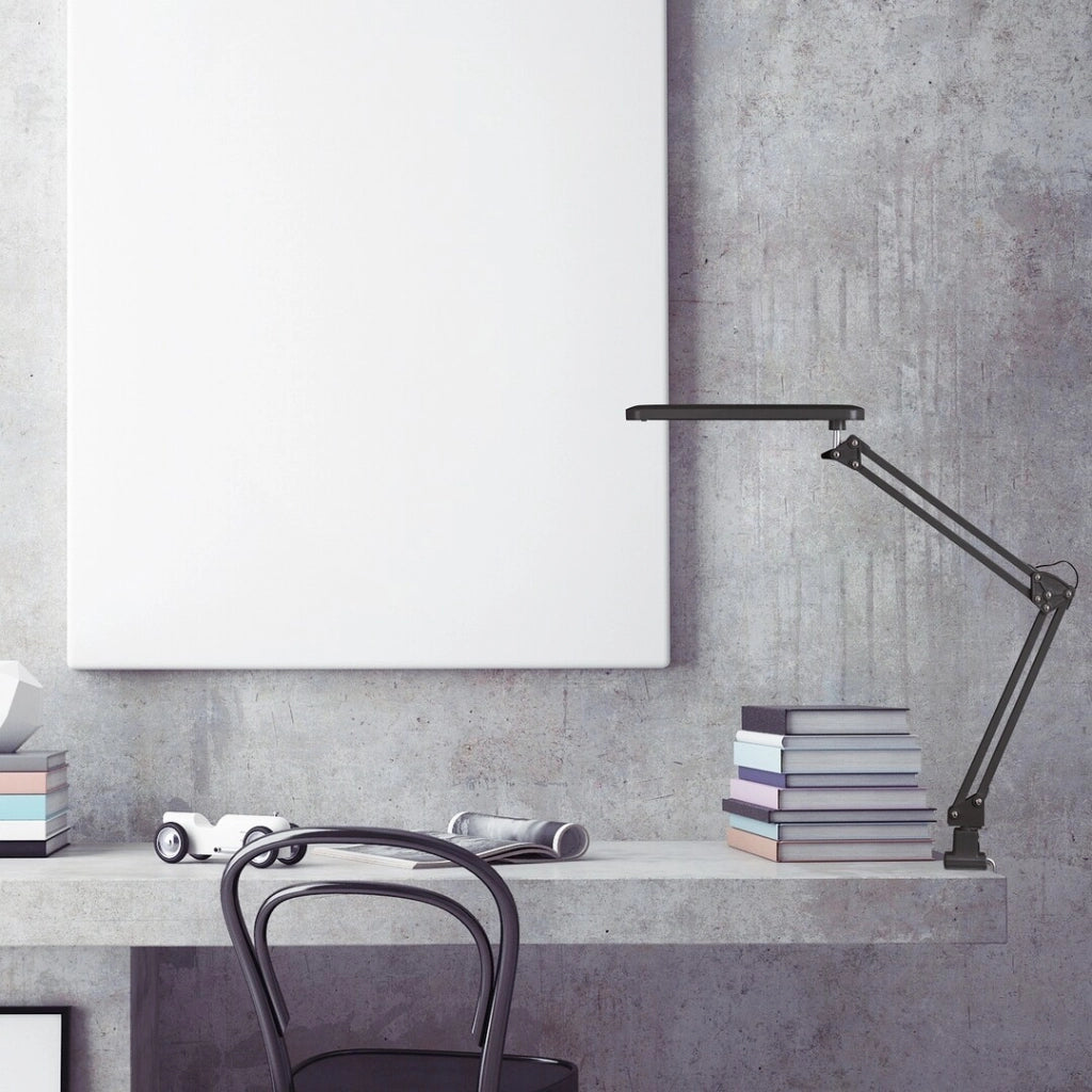 Lampada da tavolo a morsetto nera LED 6W Raul Rabalux