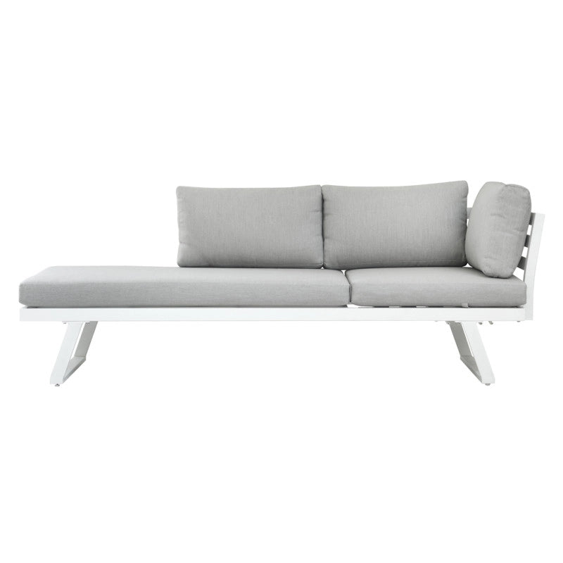 Set angolare Tunisi MOIA con divani/lettino bianco